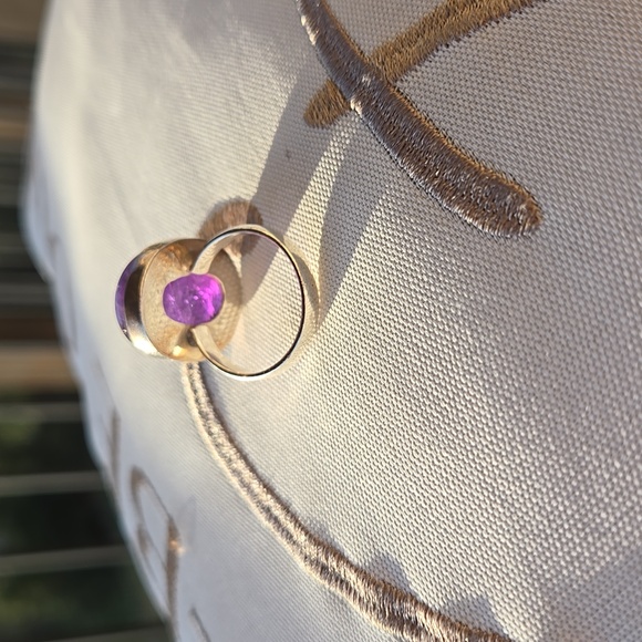 Amethyst Solid Sterling Ring - Picture 6 of 6